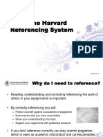 Using The Harvard Referencing System: September 2010
