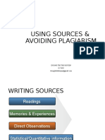 Using Sources & Avoiding Plagiarism: English College Writing