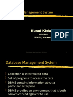 Databases Management System: Kunal Kishore