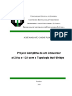 Projeto Completo de um Conversor ±12Vcc e 10A com a Topologia Half-Bridge
