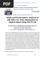 Study and Performance Analysis of IIR Filter For Noise Diminution in Digital Signal Using MATLAB