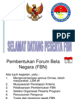 Pembentukan Forum Bela Negara & FM