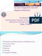 The Palliative Care Integration Into The Emergency Medicine DR - Nurşah Başol Tokat, TURKEY