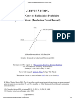 Walt Woods - Lettre A Robin Un Mini Course de Radiesthesie Pendulaire