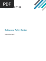 Guidewire Policycenter: Adapt and Succeed™