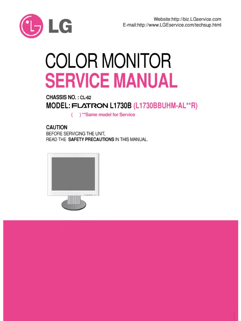 LCD Monitor Service Guide | PDF | Rectifier | Printed Circuit Board