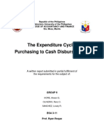 (Type The Document Title) : The Expenditure Cycle: Purchasing To Cash Disbursements