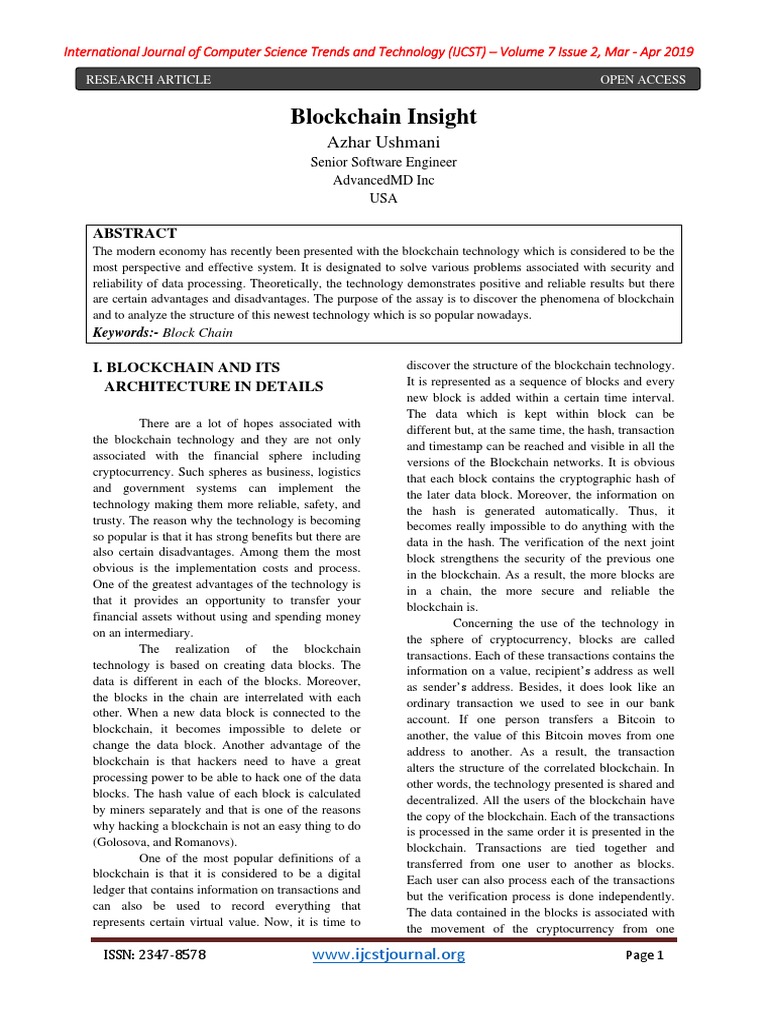 Blockchain Technology Overview | PDF | Public Key Cryptography ...