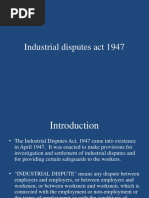 Industrail Disputes Act 1947