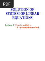 Solution of Matrix PDF