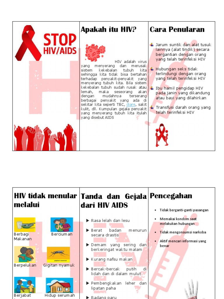 HIV dan AIDS: Penyebab, Gejala, dan Cara Pencegahannya | PDF