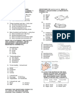 Evaluacion de Ingles Solve The Following Sums. Resuelve Las Siguientes Sumas Y Escoge La Respuesta Correcta