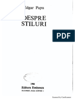 Edgar Papu, Despre Stiluri PDF