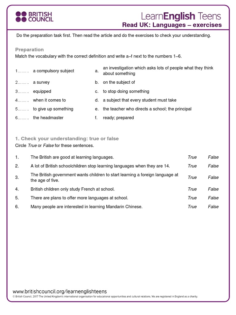 Languages Exercises 0 Download Free Pdf Foreign Language French
