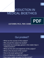 INTRO MEDICAL BIOETHICS