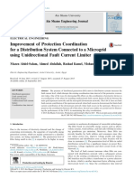 Ain Shams Engineering Journal Study on Protection Coordination Improvement Using Unidirectional Fault Current Limiter