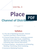 Unit No3 Place The Channel of Distribution PDF