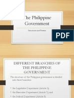 The Philippine Government: Structures and Powers