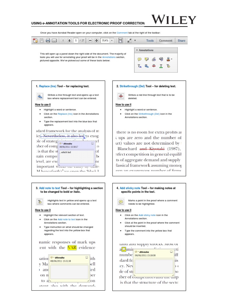 Using E-Annotation Tools For Electronic Proof Correction Tion | PDF ...
