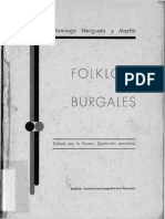 Folklore burgalés recogido por Domingo Hergueta