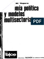 Vegara Economía Política y Modelos Multisectoriales, 1979 - EXCELENTE - MATRIZ E TEORIA MARXISTA PDF