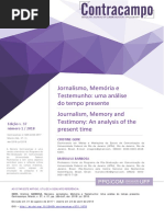 BARBOSA, Marialva; GERK, Cristine. Jornalismo, Memória e Testemunho