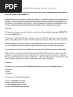 Social Media Consulting Service Contract: Mike Blaster Social - LAB Dd/Mm/Yyyy