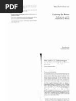 Eriksen. O Autor Como Antropólogo