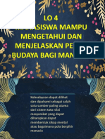 Peran Budaya Bagi Manusia