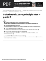 Colorimetria Para Principiantes – Parte 2