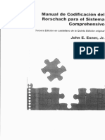 Exner - (2008) Manual de Codificación Del Rorschach para El Sistema Comprehensivo PDF