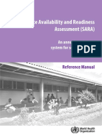 Service Availability and Readiness Assessment (SARA) : Reference Manual