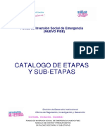 Catalogo de Etapas y Sub-Etapas FISE PDF