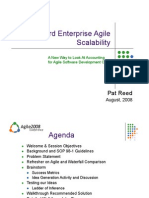 Toward Enterprise Agile Scalability: Pat Reed