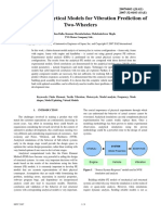 Updating of Analytical Models For Vibration Prediction of Two-Wheelers