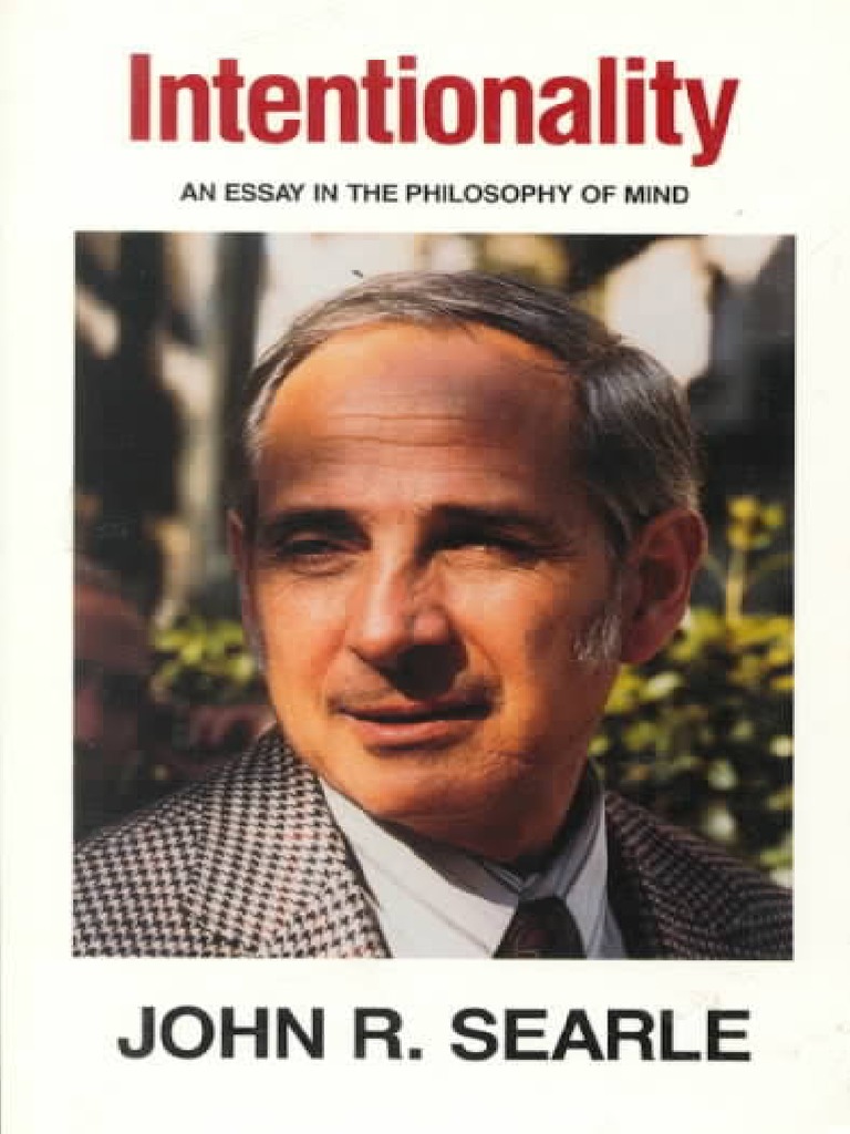 Intentionality: an essay in the philosophy of mind pdf image