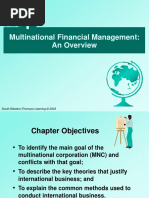 Chapter 01 Multinational Financial Management An Overview