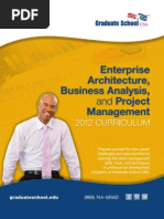 Download Enterprise Architecture Business Analysis  Project Management Curriculum Brochure by Graduate School USA SN40155202 doc pdf