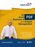 Enterprise Architecture, Business Analysis & Project Management Curriculum Brochure