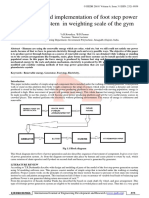 Modification and Implementation of Foot Step Power Generation System in Weighting Scale of The Gym