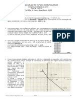 PROVA 1 Fisica 1 2018-1 PDF