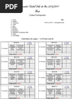 Calend Minis ( sub-6) 10-11 1 e 2ºvolta