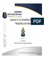Lectura 2 La Constitucion de La Republica de Honduras