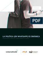 La Política en Whatsapp Es Dinámica - Linterna Verde PDF