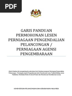 Garis Panduan Permohonan Lesen Perniagaan Pengendalian Pelancongan Dan Perniagan Agensi Pengembaraan Tobtab All0 PDF