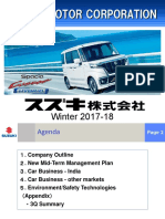 Suzuki Motor Corporation Winter 2017-18 Meeting Overview