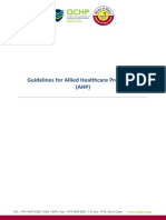 Guidelines For Allied Healthcare Practitioners