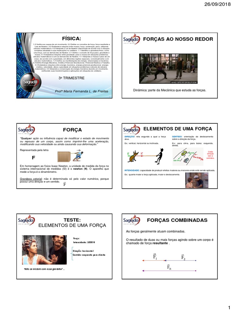 Forças e Leis de Newton na Física | PDF | Leis do Movimento de Newton ...