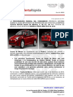 Profeco alerta Prius 2016-2018