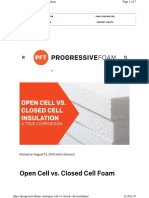 open vs closed Cell Duct insulations